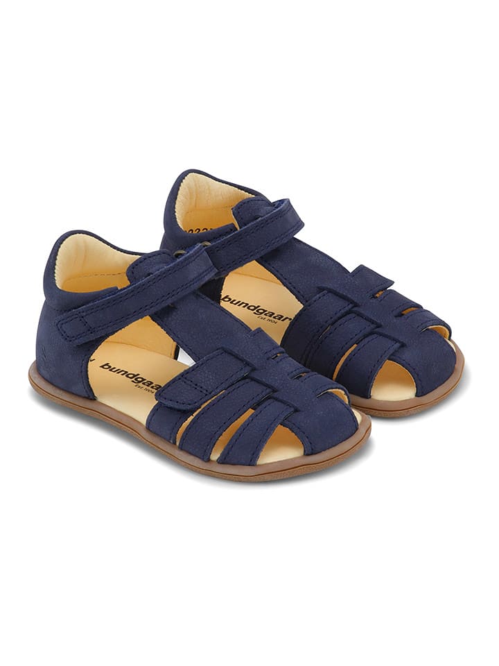 Bundgaard Skórzane półsandały "Rox IV" w kolorze granatowym rozmiar: 27