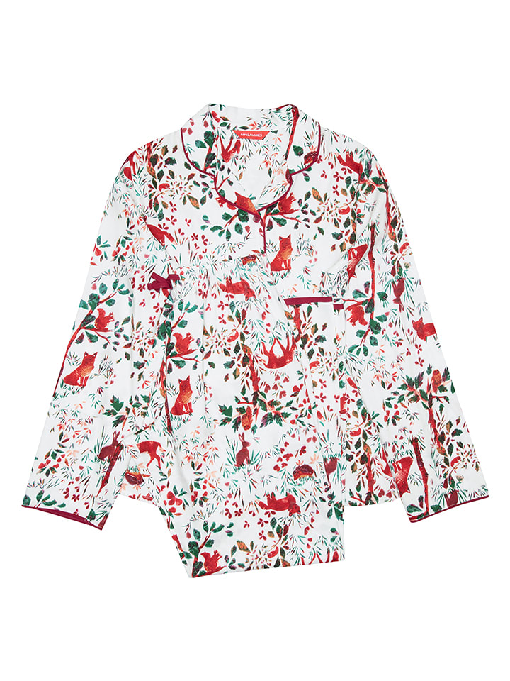 Cyberjammies Piżama "Robyn" w kolorze białym ze wzorem rozmiar: 116/122