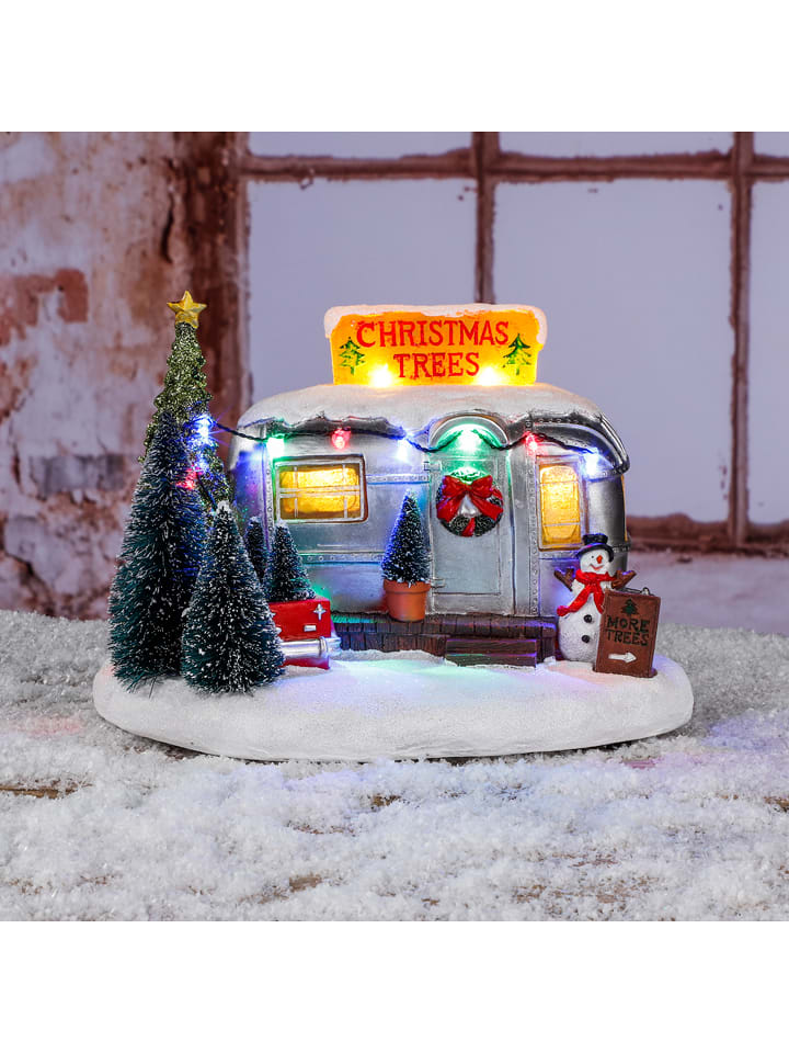 Profiline Dekoracyjna lampa LED "Tree-selling trailer" ze wzorem - 25 x 18,5 x 17 cm rozmiar: onesize