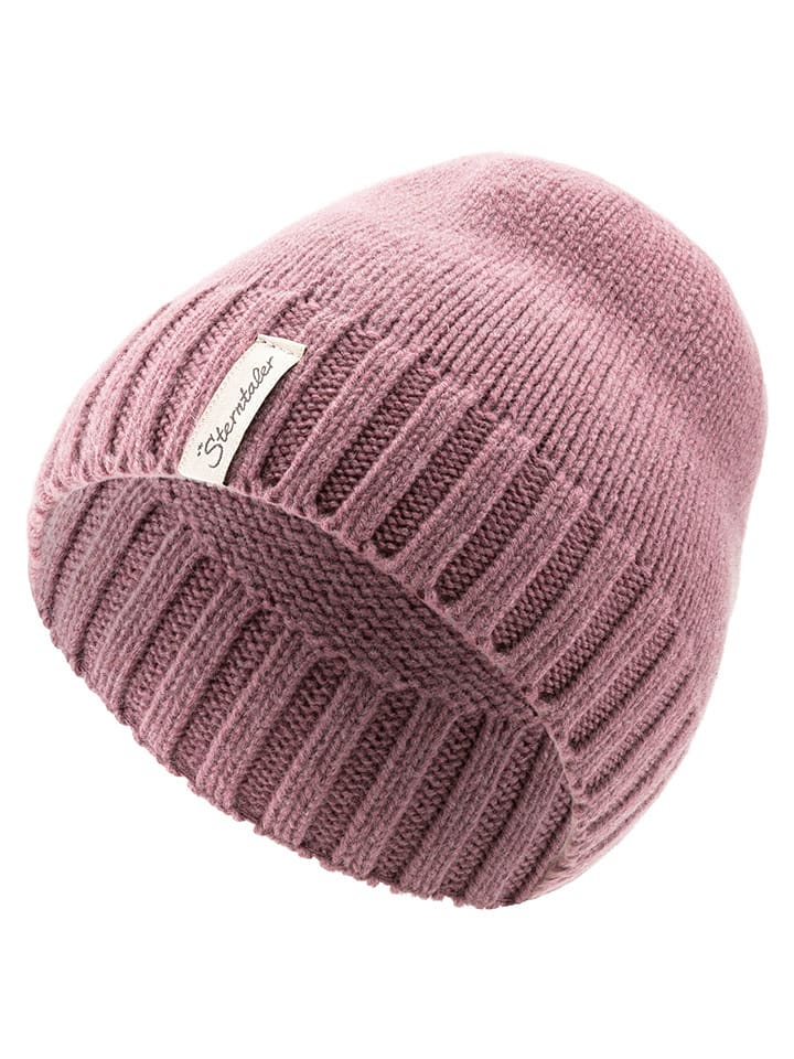 Sterntaler Wełniana czapka w kolorze jasnoróżowym rozmiar: 53 cm