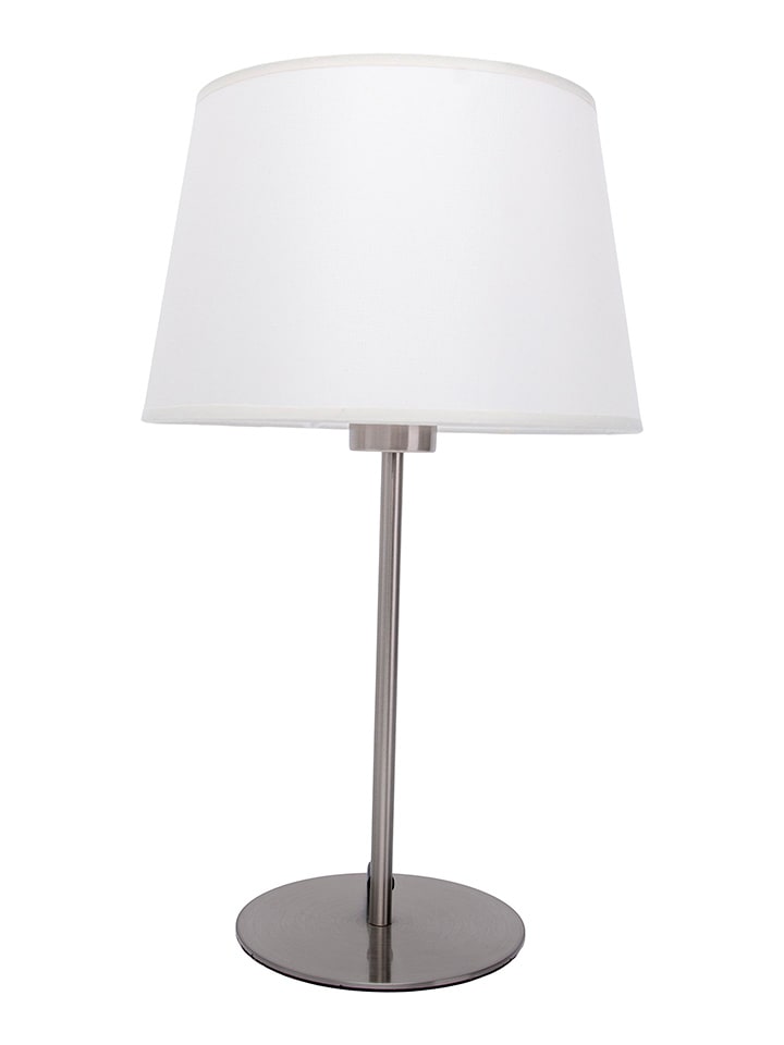 näve Lampa stołowa "Bologna" w kolorze srebrno-białym - wys. 45 cm rozmiar: onesize