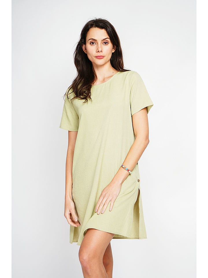 Le Jardin du Lin Sukienka w kolorze jasnozielonym rozmiar: 42