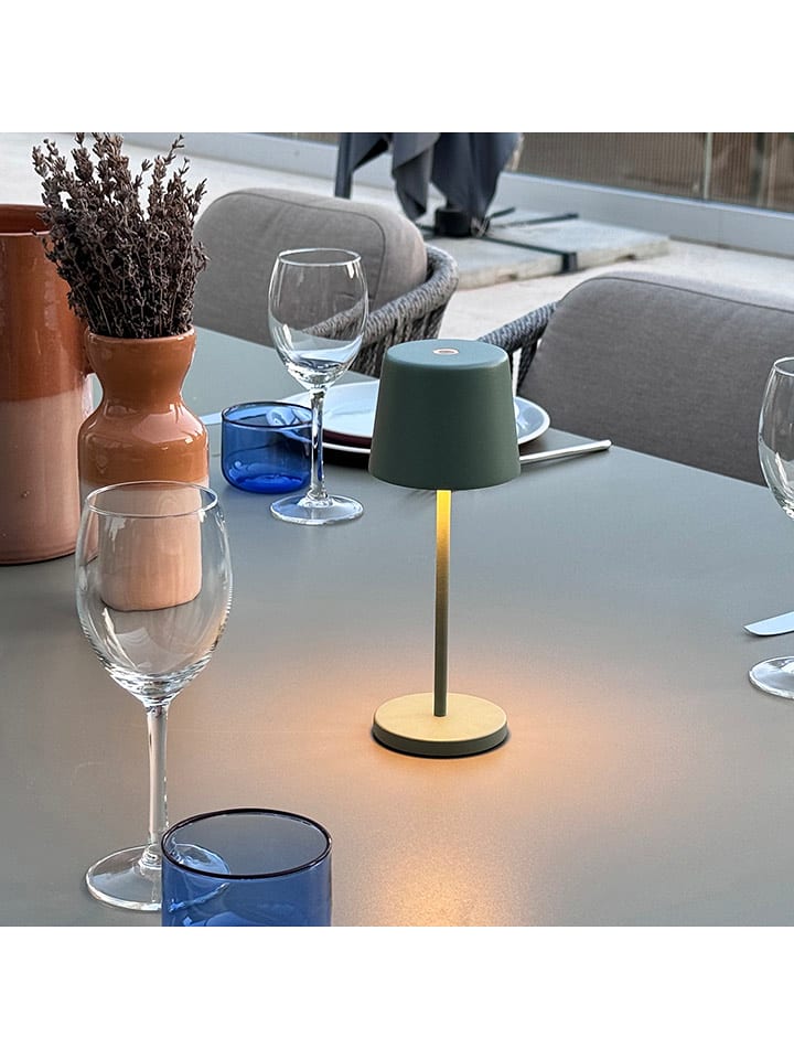 lumisky Lampa stołowa LED "Kelly Mini" w kolorze khaki - wys. 21,6 x Ø 8,2 cm rozmiar: onesize