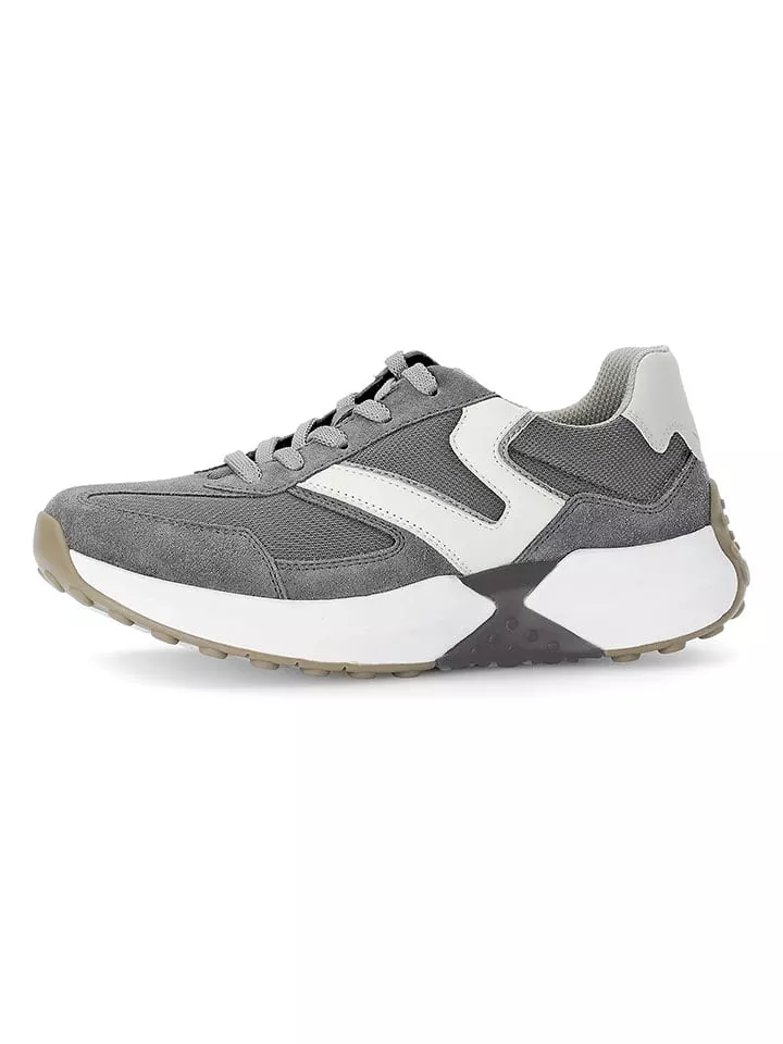 Gabor Skórzane sneakersy w kolorze szarym rozmiar: 38