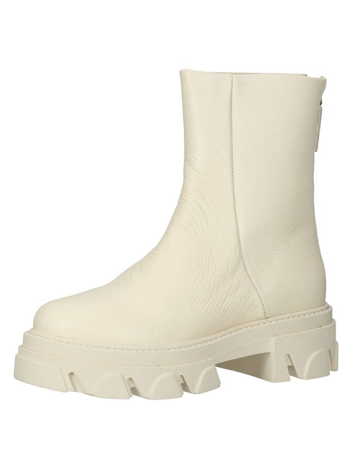 Steve Madden Skórzane botki w kolorze kremowym rozmiar: 39