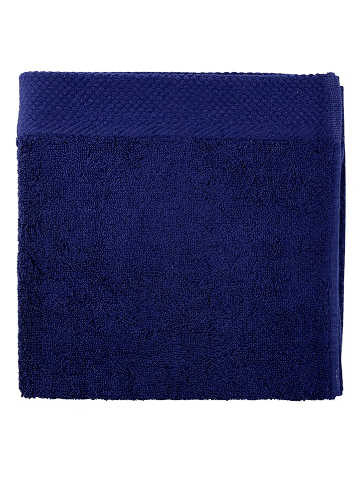 Soft by Perle de Coton Ręcznik "Epo" w kolorze granatowym do rąk rozmiar: 100x150 cm
