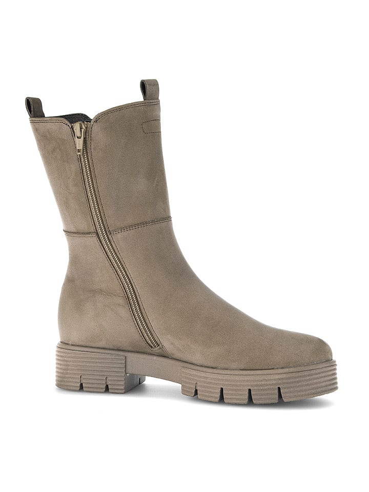 Gabor Skórzane botki w kolorze beżowym rozmiar: 37,5