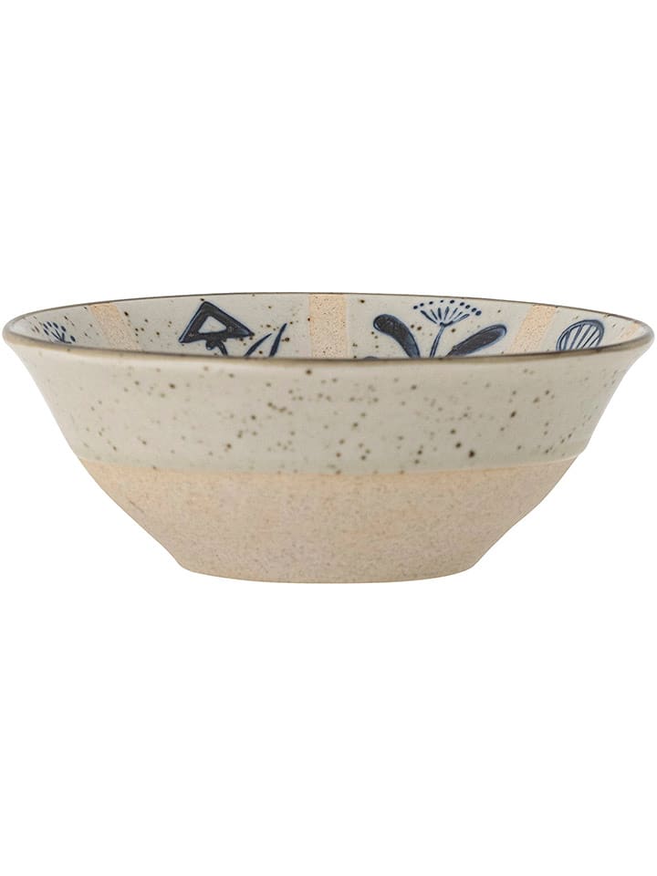 Bloomingville Miska w kolorze beżowo-granatowym - 500 ml rozmiar: onesize