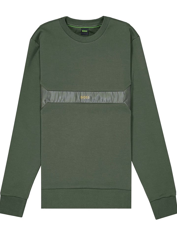 Hugo Boss Bluza w kolorze zielonym rozmiar: S