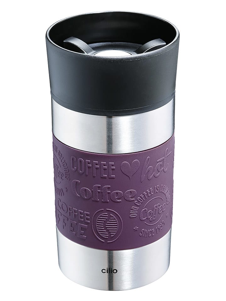 Cilio Kubek termiczny "Viaggio" w kolorze fioletowym - 300 ml rozmiar: onesize