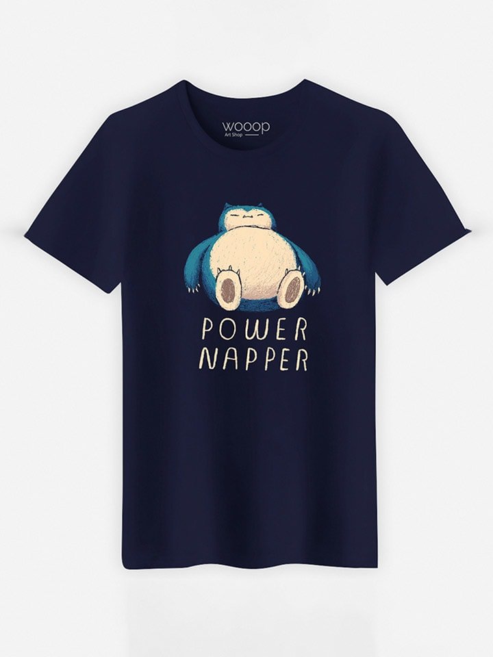 WOOOP Koszulka "Power Napper" w kolorze granatowym rozmiar: XL
