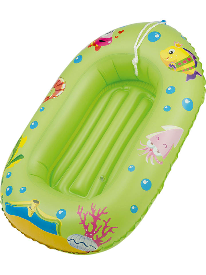 Happy People Łódka dmuchana w kolorze zielonym - 3+ rozmiar: onesize