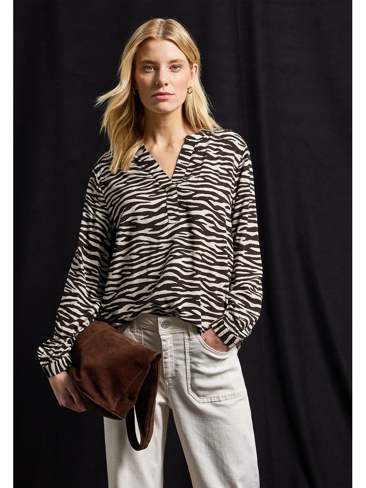 Cecil Bluzka w kolorze brązowo-białym rozmiar: 36