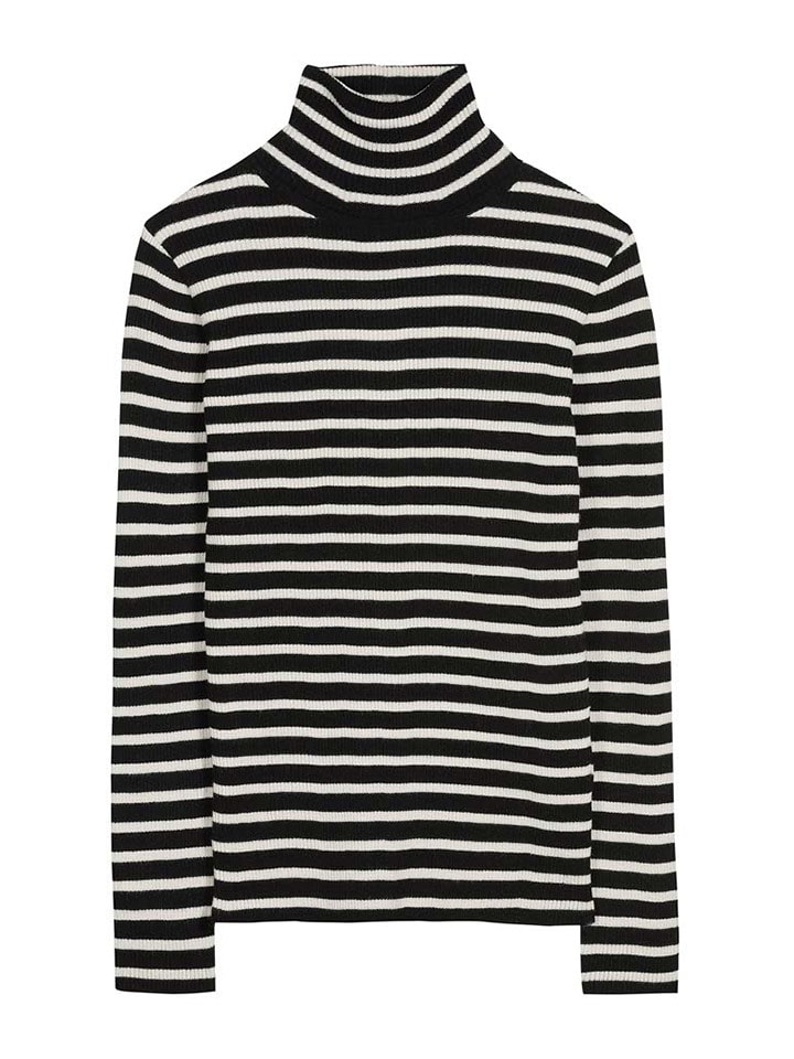 Herrlicher Golf w kolorze czarno-kremowym rozmiar: XS