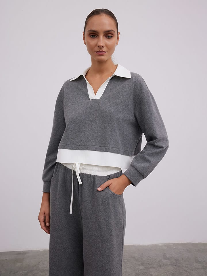 BGN Bluzka w kolorze szarym rozmiar: 38