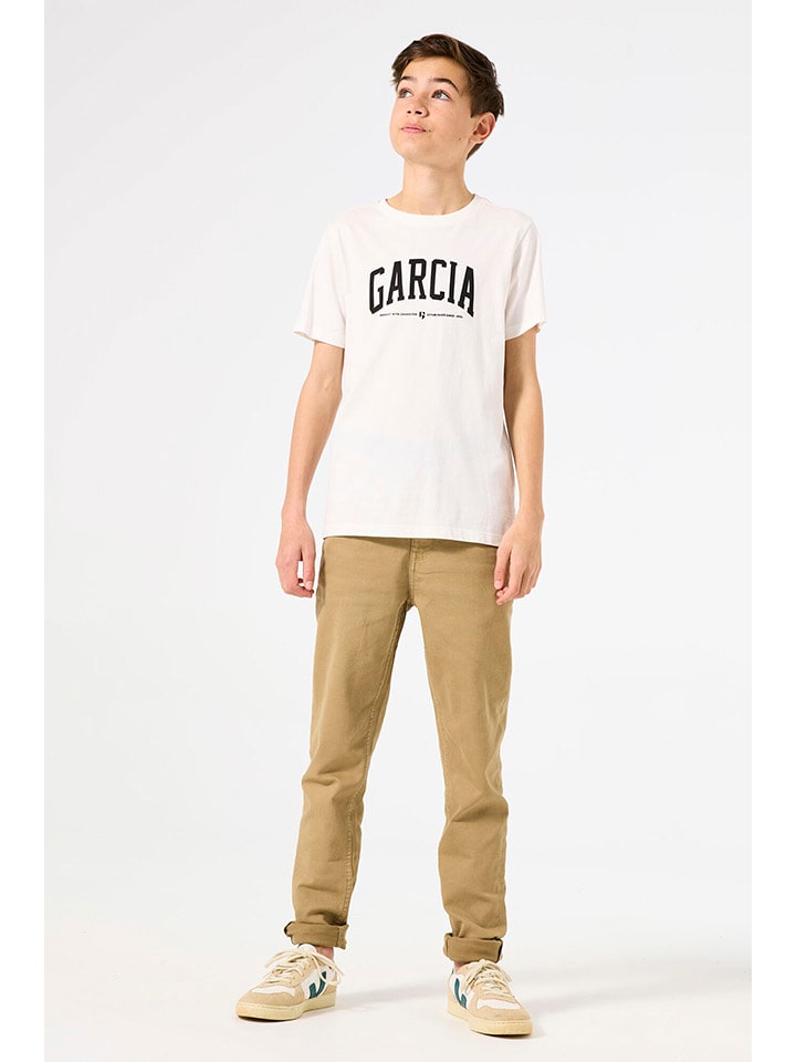 Garcia Dżinsy "Lazlo 350" - Tapered fit - w kolorze jasnobrązowym rozmiar: 176