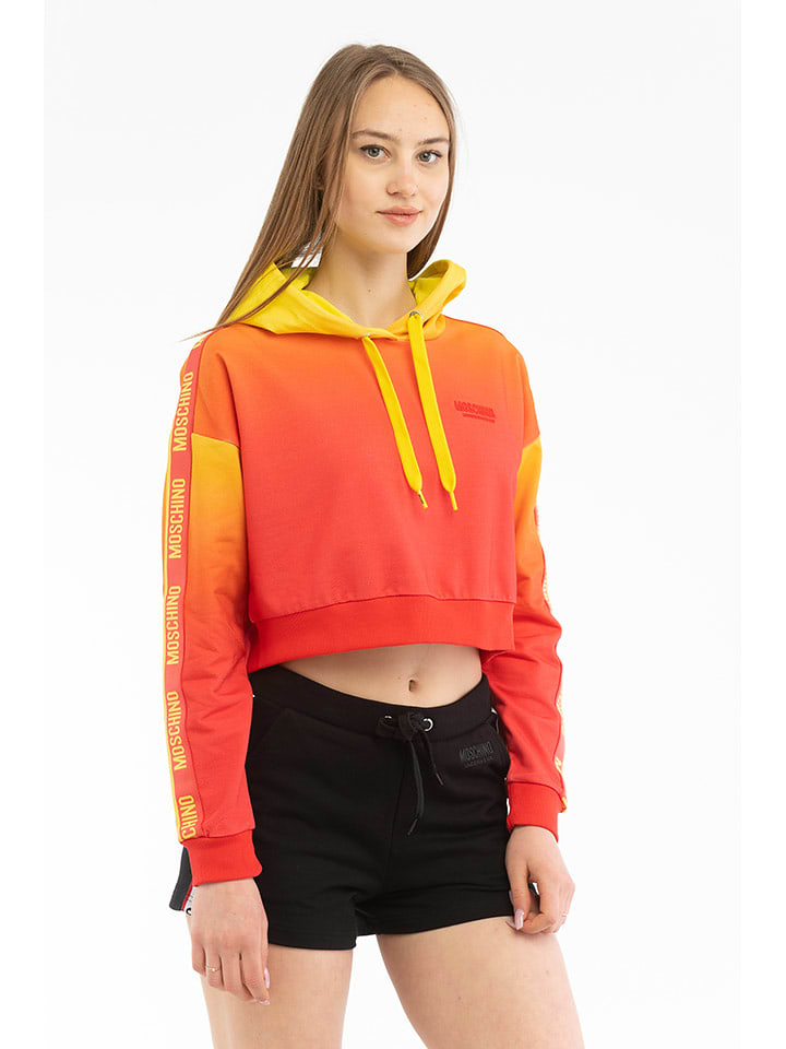 Moschino Bluza w kolorze czerwono-żółtym rozmiar: XS