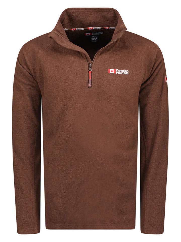 Canadian Peak Bluza polarowa "Tugeak" w kolorze brązowym rozmiar: XL