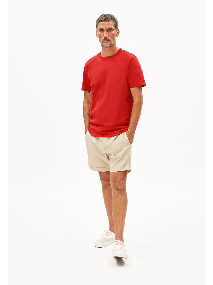 armedangels Koszulka "Maarkos" w kolorze czerwonym rozmiar: M