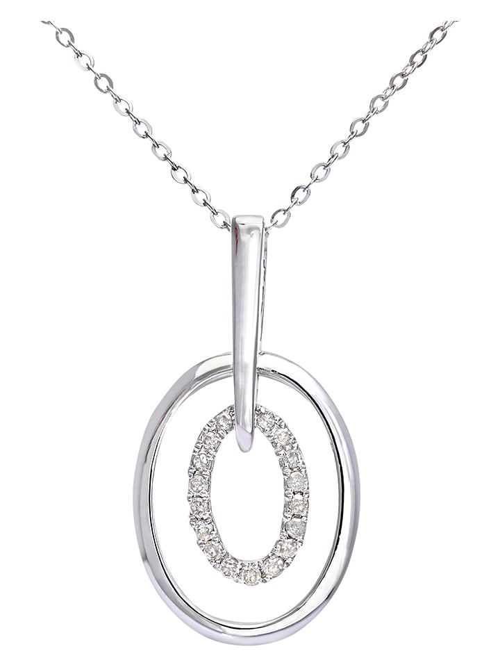 Revoni Złoty naszyjnik z diamentami - dł. 46 cm rozmiar: onesize