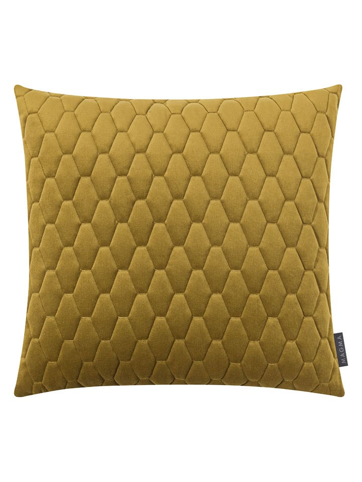 Magma Heimtex Aksamitna poszewka "Magali" w kolorze zielonym na poduszkę - 50 x 50 cm rozmiar: onesize