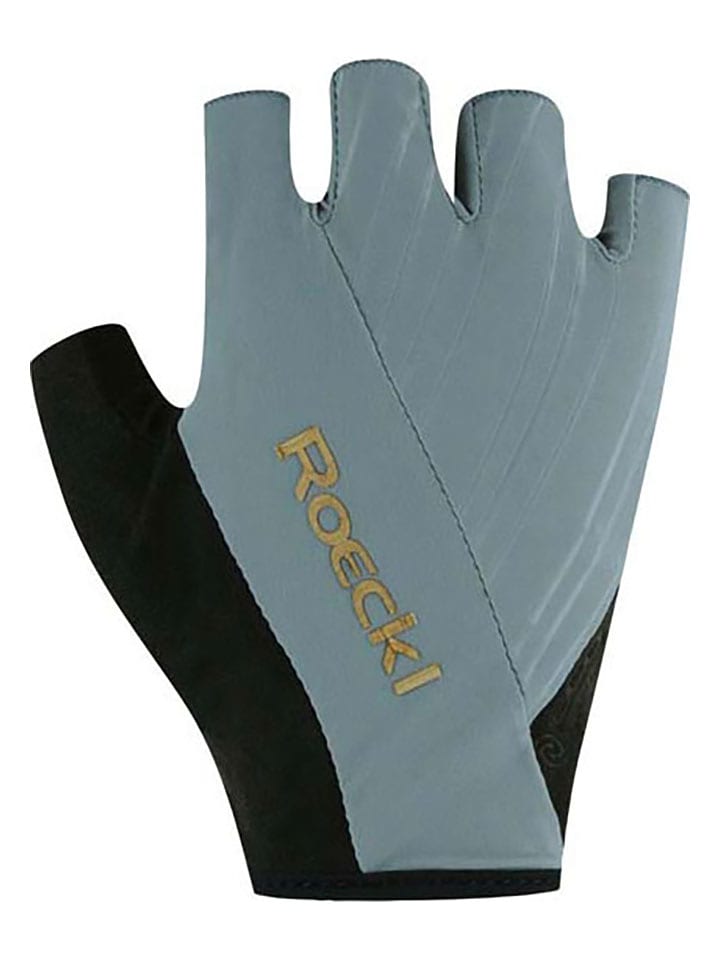 Roeckl SPORTS Rękawiczki kolarskie "Isone" w kolorze szaro-czarnym rozmiar: 9,5