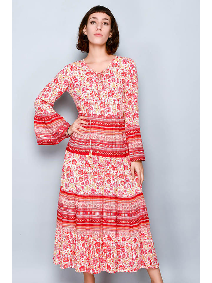 H.H.G. Sukienka w kolorze czerwonym ze wzorem rozmiar: L