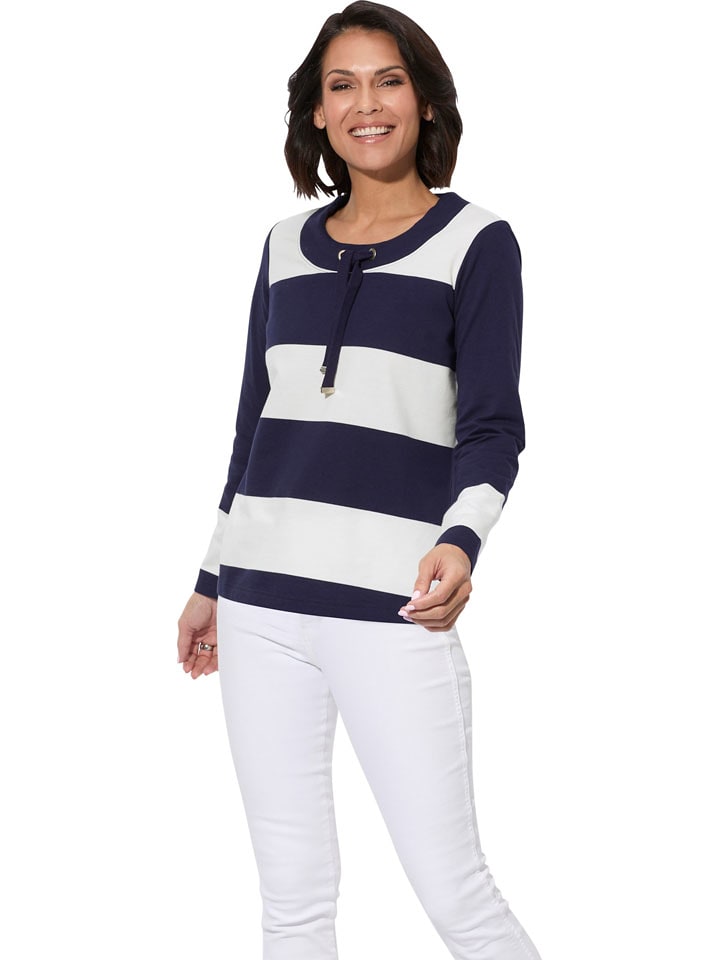 WITT WEIDEN Bluzka w kolorze fioletowo-kremowym rozmiar: 44