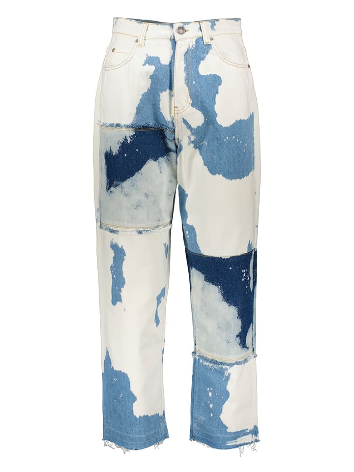 Pinko Dżinsy - Comfort fit - w kolorze kremowo-niebieskim rozmiar: 27