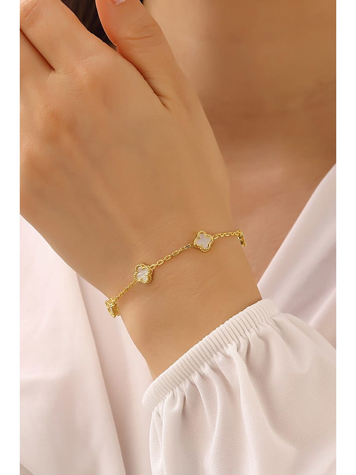 Miu Silver Srebrna bransoletka z masą perłową rozmiar: onesize