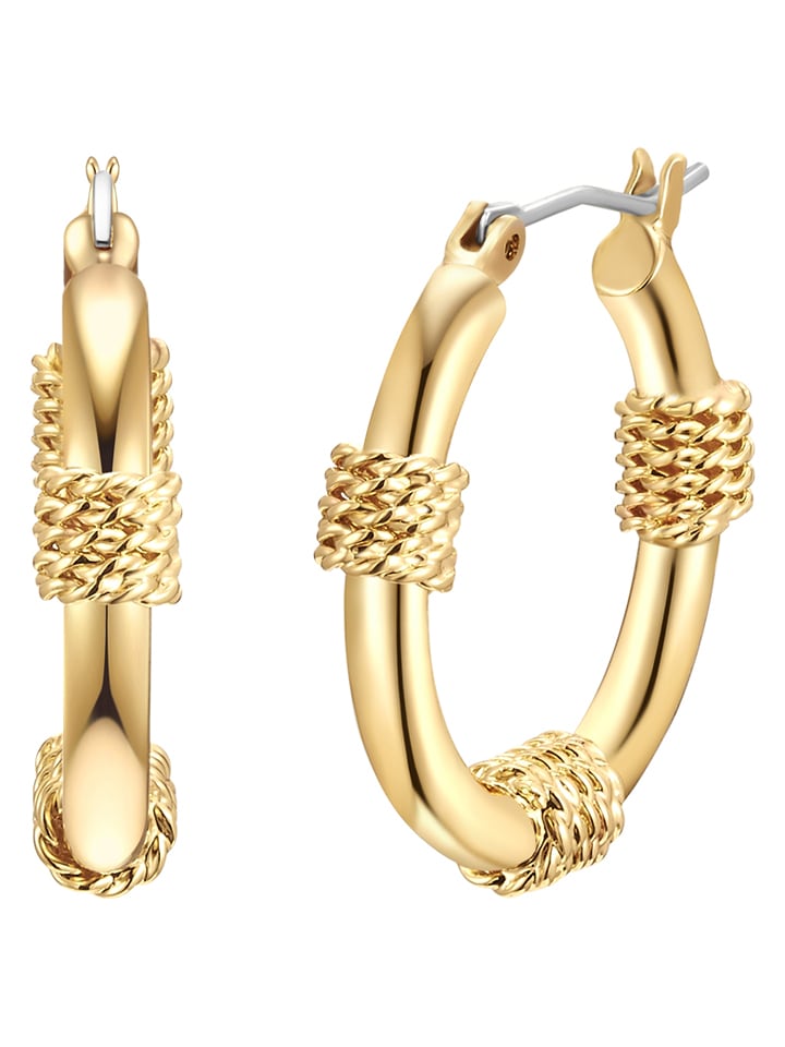 Lulu & Jane Pozłacane kolczyki-kreole rozmiar: onesize