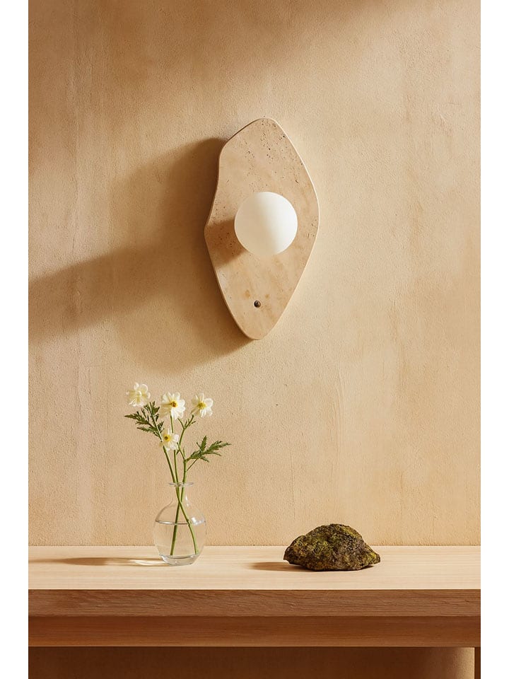 Opviq Lampa ścienna w kolorze beżowym - wys. 42 x Ø 10 cm rozmiar: onesize