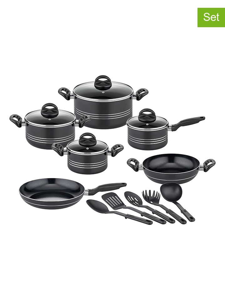 GSW 15-częściowy zestaw "Milano" w kolorze czarnym rozmiar: onesize