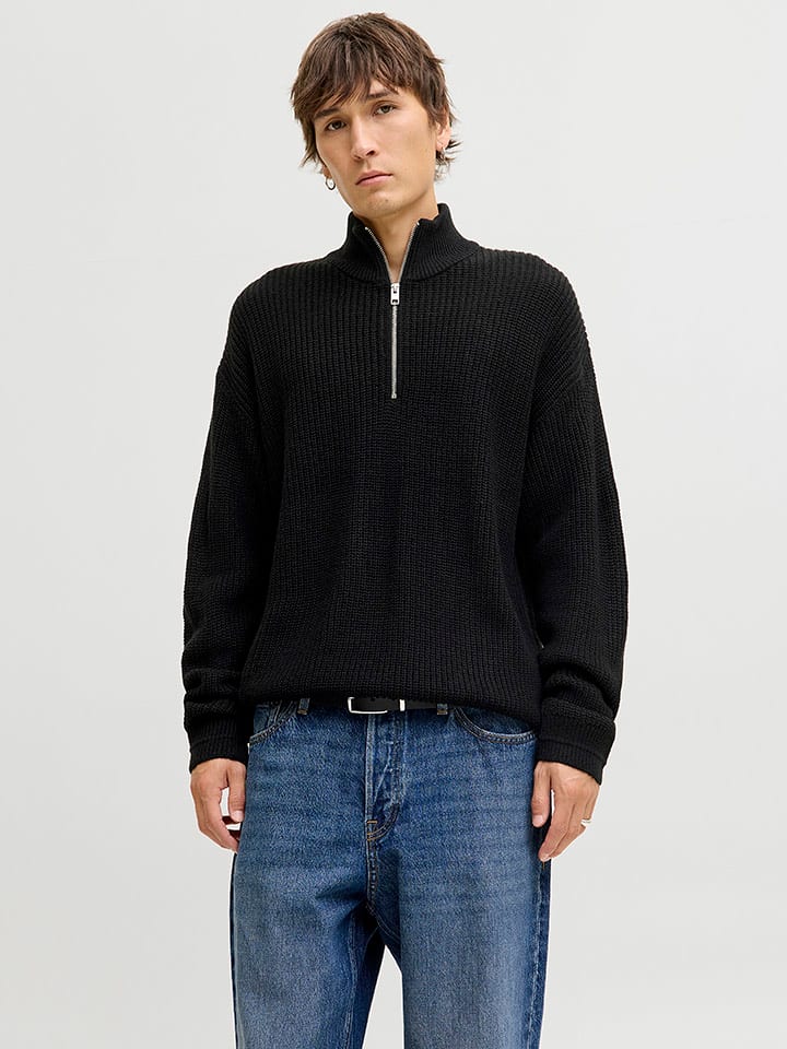Jack & Jones Sweter "Kaito" w kolorze czarnym rozmiar: XXL