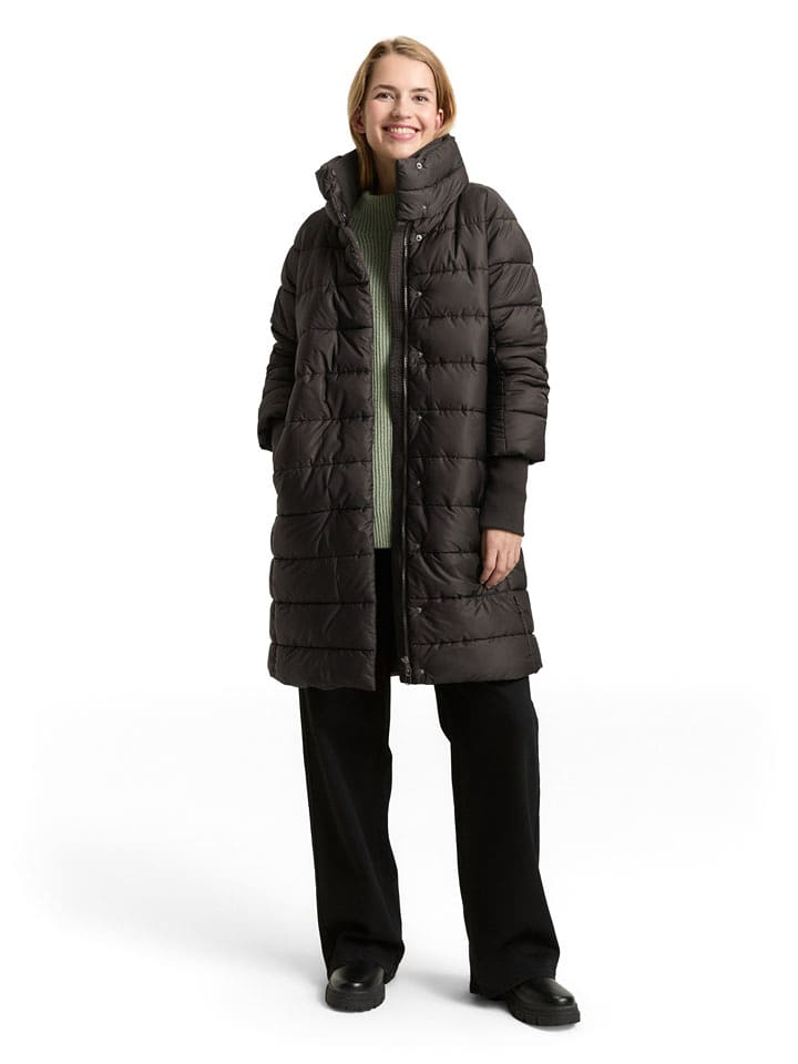 Tom Tailor Płaszcz pikowany w kolorze czarnym rozmiar: XXL