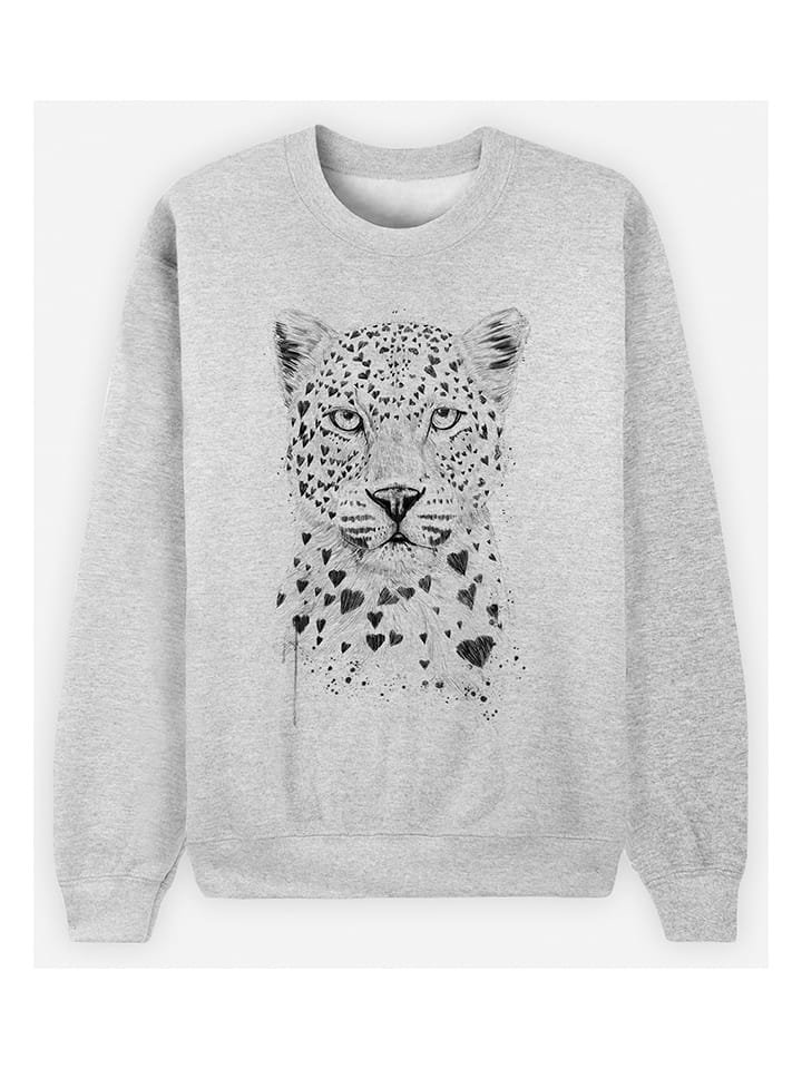 WOOOP Bluza "Lovely Leopard" w kolorze szarym rozmiar: XXL