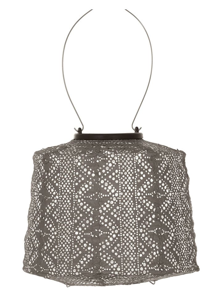 Lumiz Lampion solarny LED "Lace Lamp" w kolorze szarobrązowym - wys. 14 x Ø 20 cm rozmiar: onesize