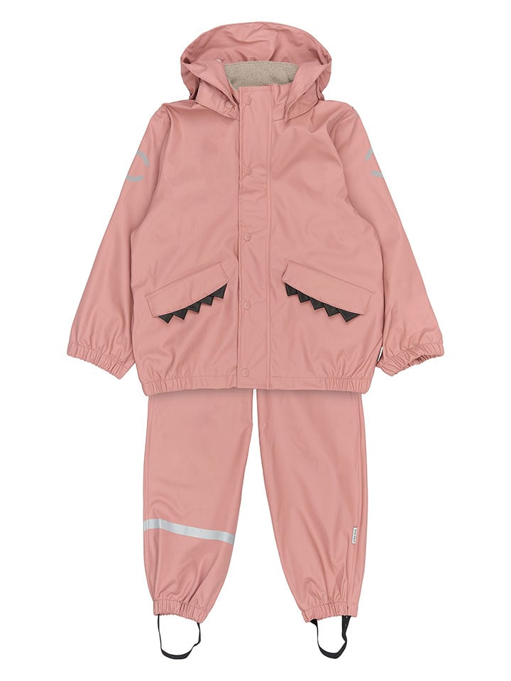 mikk-line 2-częściowy zestaw przeciwdeszczowy w kolorze jasnoróżowym rozmiar: 110