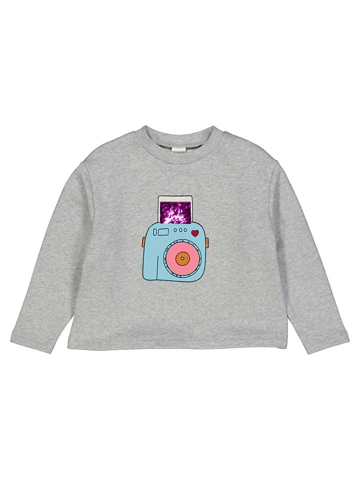 Fred´s World by GREEN COTTON Bluza "Hello snap" w kolorze szarym rozmiar: 110