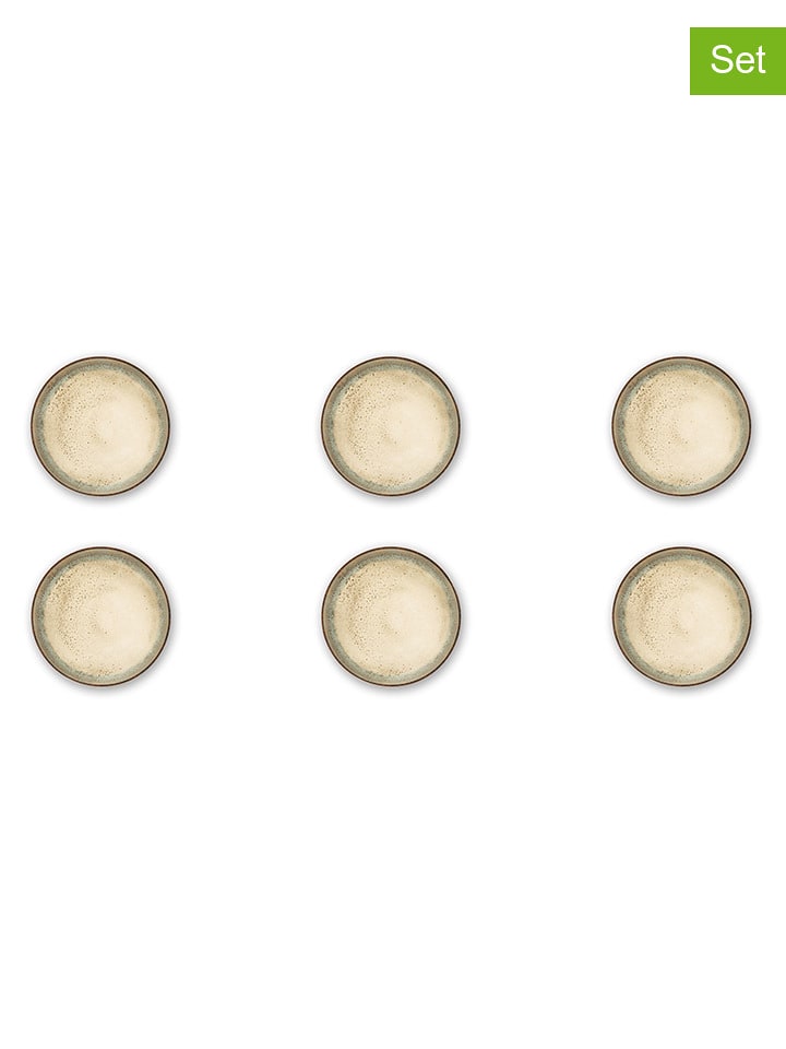 Trendy Kitchen by EXCÉLSA Talerze głębokie (6 szt.) "Zeus" w kolorze biało-kremowym - Ø 18 cm rozmiar: onesize