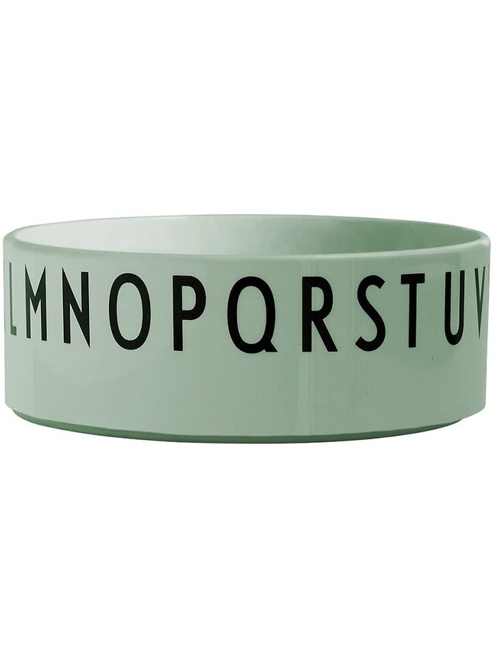 Design Letters Miska "Eat & Learn" w kolorze zielonym - 300 ml rozmiar: onesize