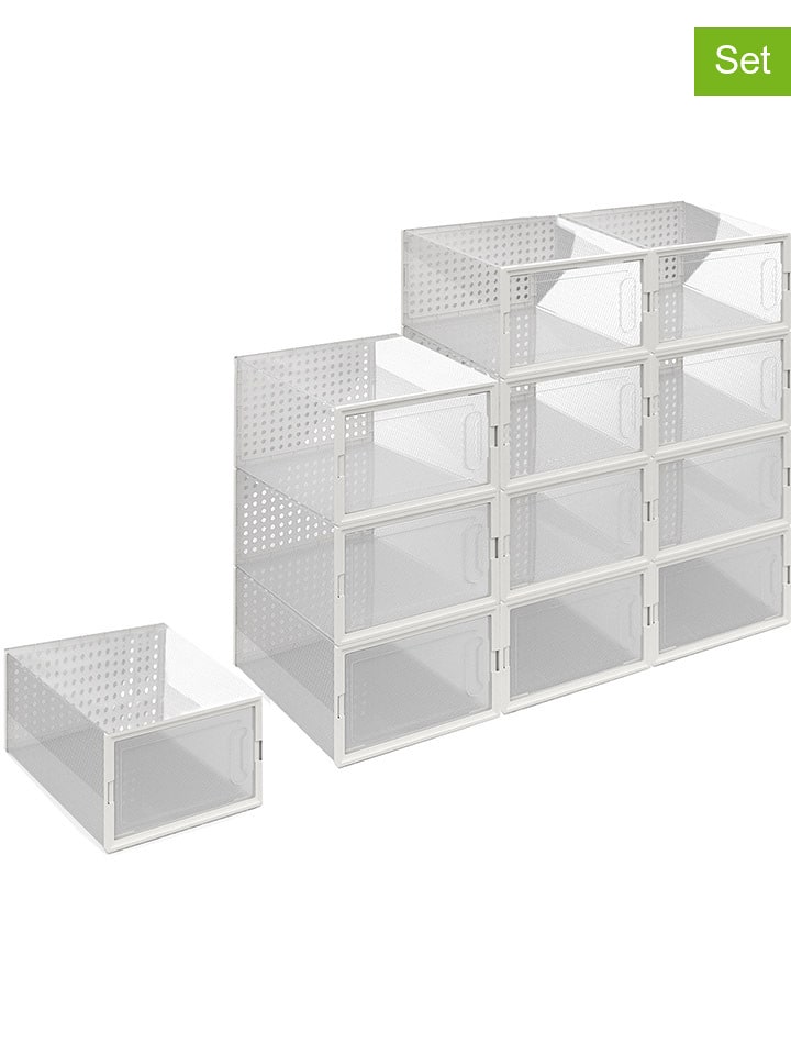 IDOMYA Essentials Skrzynki (12 szt.) w kolorze białym - 32,5 x 14,5 x 23,5 cm rozmiar: onesize