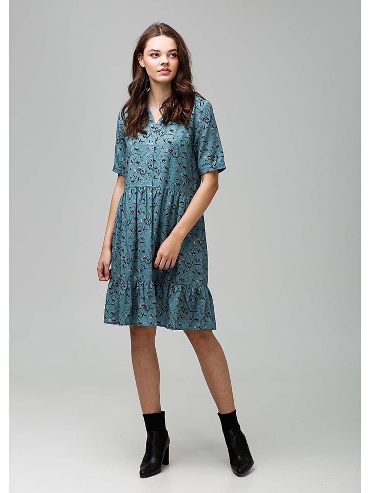 4funkyflavours Sukienka "Wildfires" w kolorze niebieskim rozmiar: L