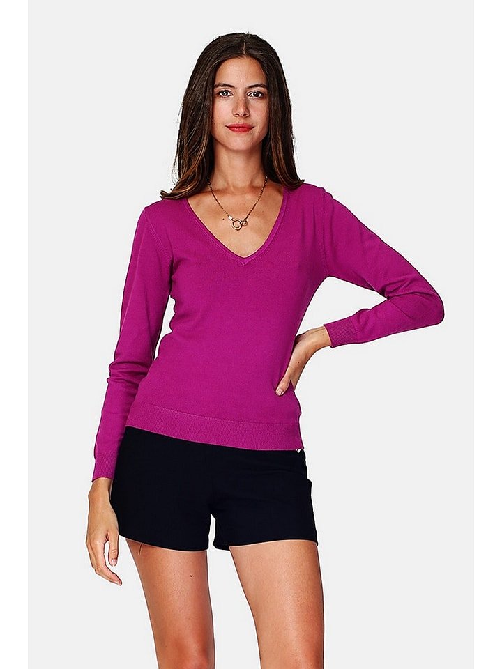 William de Faye Sweter w kolorze fioletowym rozmiar: 42