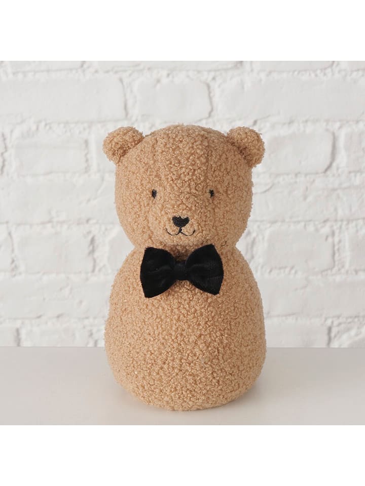 Boltze Stoper "Teddy" w kolorze jasnobrązowo-czarnym do drzwi - wys. 22 x Ø 13,5 cm rozmiar: onesize