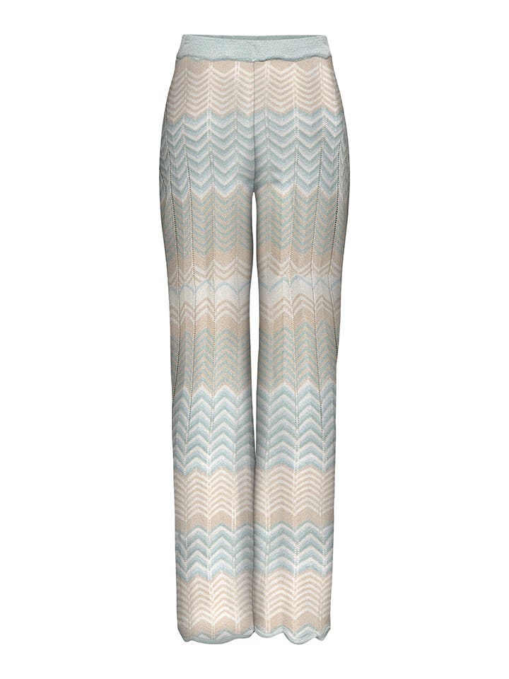 ONLY Spodnie "Alvira" w kolorze błękitno-beżowym rozmiar: S