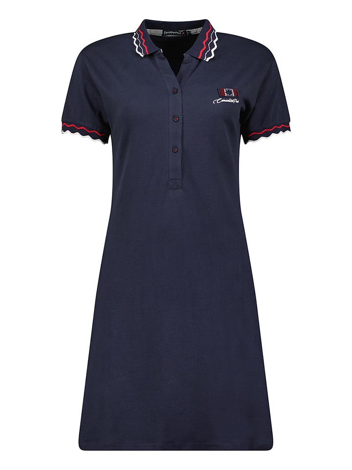 Canadian Peak Sukienka polo "Jamaeleak" w kolorze granatowym rozmiar: L