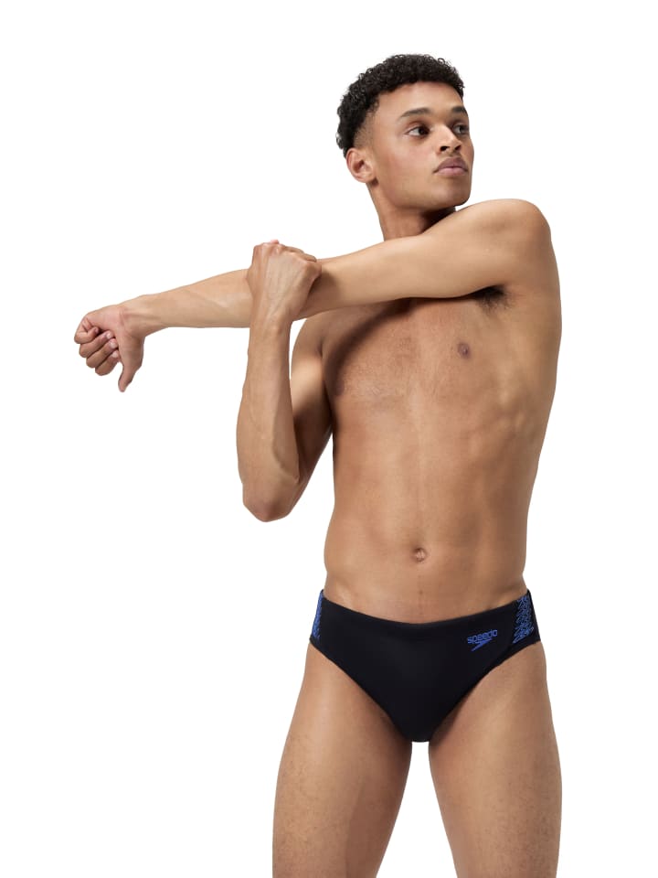 Speedo Kąpielówki "Eco+ Hyperboom" w kolorze czarno-niebieskim rozmiar: 6