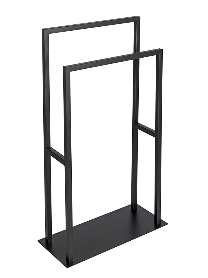 Wenko Stojak "Rivaltana" w kolorze czarnym na ręczniki - 46 x 80 x 20 cm rozmiar: onesize