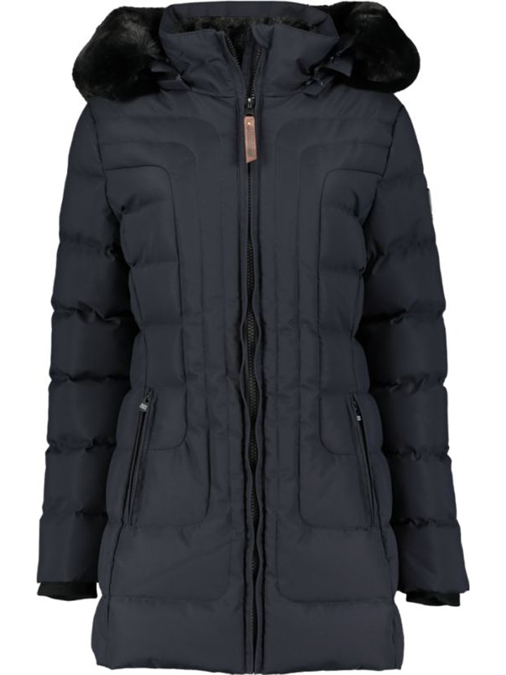 Geographical Norway Parka "Bracelet" w kolorze granatowym rozmiar: M